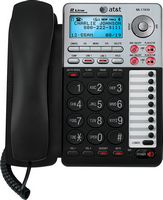 AT&T - ML17939 2-Line Corded Phone with Digital Answering System - Black/Silver - Alternate Views