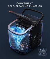 ecozy Portable Countertop Ice Maker - 9 Ice Cubes in 6 Minutes, 26 lbs Daily Output, Self-Cleanin... - Alternate Views