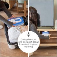 CRANE - 1 Gal. Cool Mist Collapsible Humidifier - Blue/White - Alternate Views