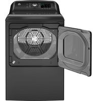 GE - 7.4 Cu. Ft. Electric Dryer with Sensor Dry - Diamond Gray - Alternate Views