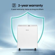 Hisense - 50 Pint 16 quarts Bucket Capacity Lift-Up Dehumidifier - White - Alternate Views
