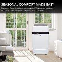 Whynter - 400 Sq. Ft. Portable Air Conditioner and Heater - Frost White - Alternate Views