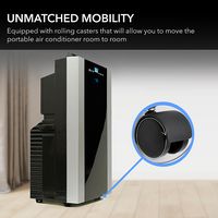 Whynter - 500 Sq. Ft. Portable Air Conditioner and Heater - Platinum/Black - Alternate Views