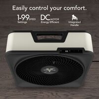 Vornado - Model 80X High Velocity Box Fan with Kick Stand, Digital Display, Removable Grille, 99 ... - Alternate Views