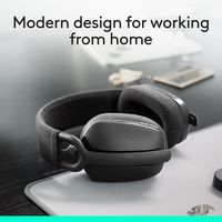 Logitech - Zone Vibe 100 Bluetooth Over Ear Headphones with Noise-Cancelling Microphone - Graphite - Alternate Views