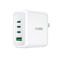 j5create - 70W GaN USB-C 4-Port Charger - White - Alternate Views