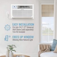 Keystone - Energy Star 10,000 BTU 115V Through-the-Wall Air Conditioner with Follow Me LCD Remote... - Alternate Views