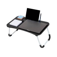 Mind Reader - Lap Desk Laptop Stand, Bed Tray, Folding Legs, Couch Table, Portable, MDF , 23.25