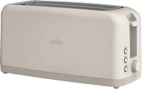 Bella - Fits-anywhere Kitchenware: 4-Slice Slim Toaster with Long Wide Slots - Oatmilk - Alternate Views