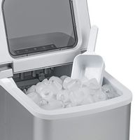 NewAir - 26 lbs. Countertop Ice Maker - Matte Silver - Alternate Views