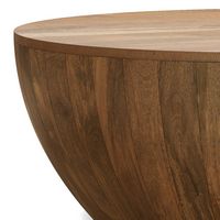 Simpli Home - Elmbrook Drum Coffee Table - Natural - Alternate Views