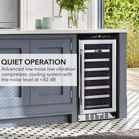 Whynter - 33-Bottle Wine Refrigerator - Stainless steel - Alternate Views