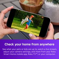 Roku - Battery Camera for Easy Home Monitoring – 1080p HD, Rechargeable, Weather-Resistant, Spotl... - Alternate Views