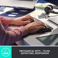 Logitech - MX Mechanical Mini Compact Wireless Mechanical Tactile Switch Keyboard for Windows/mac... - Alternate Views