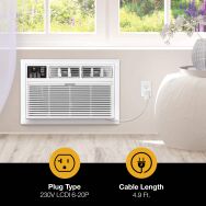 Whirlpool - 700 sq ft 14,000 BTU 230V Through the Wall Air Conditioner with Supplemental Heat - W... - Alternate Views
