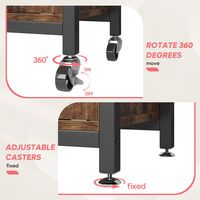 Bestier 31 inch 3 Tier Bakers Rack with Cabinet Kitchen Storage Shelves Microwave Oven Stand Coff... - Alternate Views
