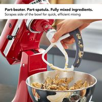 KitchenAid - Flex Edge Beater for 4.5 and 5 Qt. Tilt-Head Stand Mixers - White - Alternate Views
