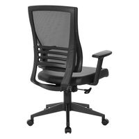 Office Star Products - Vertical Mesh Back Chair - Black Frame/Black Faux Leather - Alternate Views