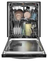 Whirlpool - 24” Dishwasher with AI Intelligent Wash and 47 dBA - Stainless Steel - Alternate Views
