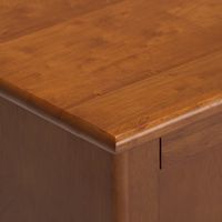 Simpli Home - Draper SOLID HARDWOOD Mid Century Medium TV Media Stand in Teak Brown For TVs up to... - Alternate Views
