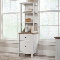 Sauder - Cottage Road  Storage Tower Cabinet w/File Drawers - White - Alternate Views