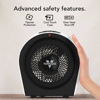 Vornado - Velocity 5R 1500 Watt Indoor Electric Fan Space Heater with Advanced Safety Features - ... - Alternate Views