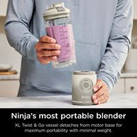 Ninja - Blast Max Portable Blender with 22oz Twist & Go Vessel - Cream - Alternate Views