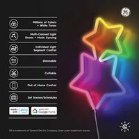 Cync - Dynamic Effects LED Neon Shape Rope Light, Color Changing, 10ft - Full Color - Alternate Views