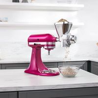 All Metal Grain Mill Attachment for KitchenAid Stand Mixers - Silver - Alternate Views