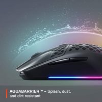 SteelSeries - Aerox 3 Super Light Honeycomb Wireless RGB Optical Gaming Mouse - Wireless - Onyx - Alternate Views