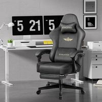 GTPlayer - GT829 Big and Tall Fabric Gaming Chair - Gray - Alternate Views