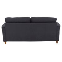 CorLiving - Georgia 3-Seat Fabric Upholstered Sofa - Dark Grey - Alternate Views