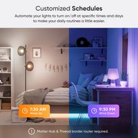 Nanoleaf - Essentials A19 Smart LED  Bulb Thread & Matter Compatible - Multicolor - Alternate Views