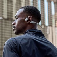 Shokz - OpenRun Pro 2 Bone Conduction Open-Ear Bluetooth Sports Headphones - Silver - Alternate Views