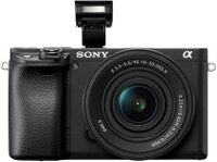 Sony - Alpha 6400 APS-C Mirrorless Camera 4K Video Camera with E PZ 16-50mm Lens - Black - Alternate Views