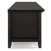 Simpli Home - Amherst 72 inch Solid Wood Low TV Media Stand in Hickory Brown - Hickory Brown - Alternate Views
