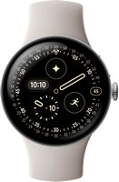 Google - Pixel Watch 4 (41mm) - LTE - Polished Silver Case - Porcelain Band - (2025) - Alternate Views