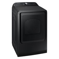 Samsung - Open Box 7.4 Cu. Ft. Smart Electric Dryer with Steam Sanitize+ - Black - Alternate Views