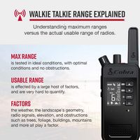 Cobra - Performa 450 Pro Business Two-Way Radio (6-Pack) - Black - Alternate Views