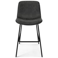 Simpli Home - Jolie Counter Height Stool (Set of 2) - Distressed Charcoal Grey - Alternate Views