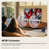 LG - 2.1-Channel S35A Soundbar with Wireless Subwoofer, Dolby Audio and WOW Orchestra - Black - Alternate Views