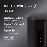 NETGEAR - Nighthawk BE5000 Dual-Band Wi-Fi 7 Router - Black - Alternate Views