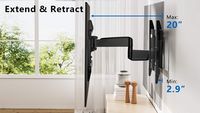 ErgoAV - 32″-65″ Full Motion TV Mount - Black - Alternate Views