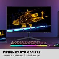 ViewSonic - VX2428A 24'' IPS LCD FHD 180Hz Gaming Monitor (USB-C, HDMI1.4, DP) - Black - Alternate Views
