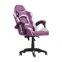 CorLiving - Ravagers Gaming Chair - Purple and White - Alternate Views