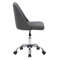 CorLiving - Marlowe Upholstered Armless Task Chair - Dark Grey - Alternate Views