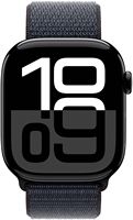 Apple Watch Series 10 (GPS) 46mm Aluminum Case with Ink Sport Loop - Jet Black - (2024) - Alternate Views