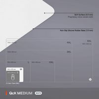 SteelSeries - QcK Cloth Gaming Mouse Pad (Medium) - White - Alternate Views