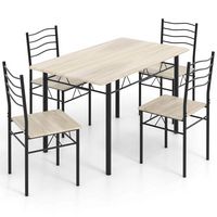 Costway - 5 Piece Dining Table Set 29.5