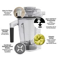 Vitamix - 48-ounce Blending Container with SELF-DETECT® - Clear - Alternate Views